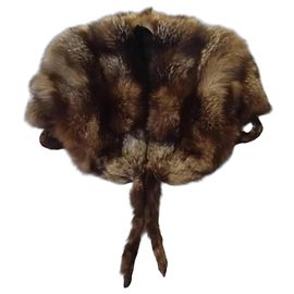 Autre Marque Stola in pelliccia vintage Marrone