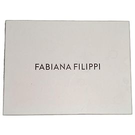 Sac cabas en toile blanche Fabiana Filippi avec breloques décoratives Blanc