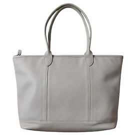 Sac cabas Longchamp Le Pliage Cuir Beige