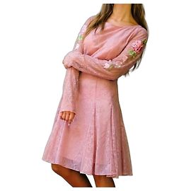 Blumarine Spitzenkleid! Neu! 96% Seide!! Größe 48-46IT Pink