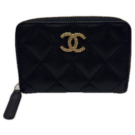 Monedero Matelassé Chanel Negro