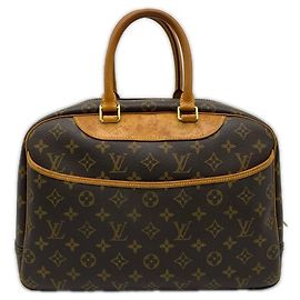 Louis Vuitton Monogram Deauville Handbag Black