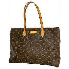 Borsa Tote Louis Vuitton Monogram Wilshire MM Marrone