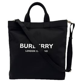 Sac cabas Burberry Nylon Artier Noir Blanc