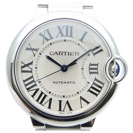 Cartier Ballon Bleu MM W6920046 Edelstahl Silber Uhr Andere