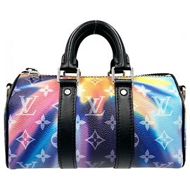 Sac mini Keepall XS Monogram Sunset pour homme Louis Vuitton Noir Multicolore