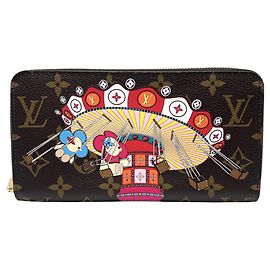 Cartera larga Louis Vuitton Monogram Castaño Monograma
