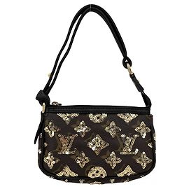 Louis Vuitton Monogram Eclipse Handbag Brown Black