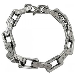 Louis Vuitton Silver Charm Bracelet Silvery