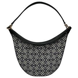 Loewe Luna Anagram Handbag Black Navy blue