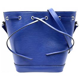 Bolsa de ombro Louis Vuitton Epi Nano Noe Mini Azul Outro