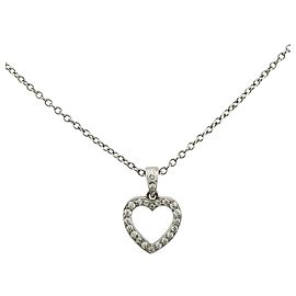 Tiffany & Co Tiffany Metro Heart Halskette Silber