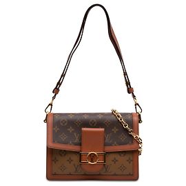 Louis Vuitton Brown Monogram Reverse Dauphine MM Brown