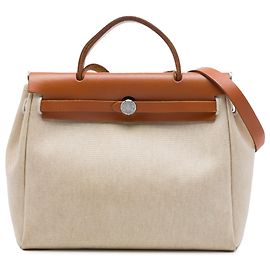 Hermès Beige Toile Herbag PM Beige
