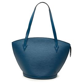 Louis Vuitton Blue Epi Saint Jacques GM Long Strap Bleu