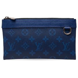 Louis Vuitton Pochette Discovery PM Blue Monogram Taigarama Bleu