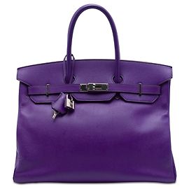 Hermès Purple Epsom Birkin Retourne 35 Violet
