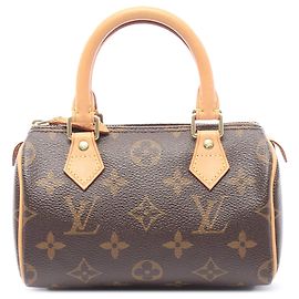 Louis Vuitton Brown Monogram Mini Speedy HL Marrom