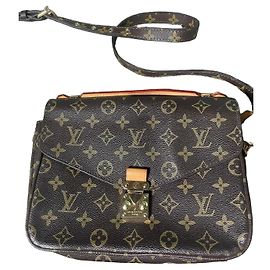Louis Vuitton Bolsa de ombro Monogram Marrom Monograma