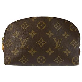 Louis Vuitton Monogram Pochette Cosmetic PM Braun