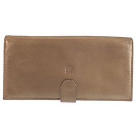 Loewe Bronze Leather Long Wallet Bronze