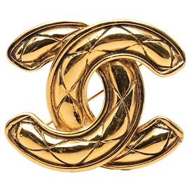 Spilla Chanel Coco Mark Matelassé D'oro
