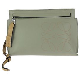 Loewe Anagram Mini T Pouch Beige Green