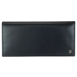 Cartera larga de cuero negro Cartier Pasha Negro