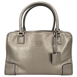 Borsa Boston Loewe Anagram Amazona 36 Mini D'oro