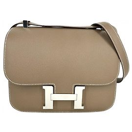 Hermès Borsa a tracolla Hermes Constance 24 Taupe