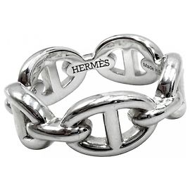Hermès Hermes Chaine d'Ancre Enchainée Silver Ring Other