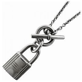 Hermès Colar Amuleto em Prata 925 Hermes Outro