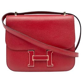 Hermès Borsa a tracolla Hermes Constance Mini Rosso
