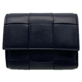 Cartera tríptico Cassette de Bottega Veneta Azul marino
