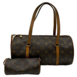 Louis Vuitton Monogram Papillon 30 Handbag Brown