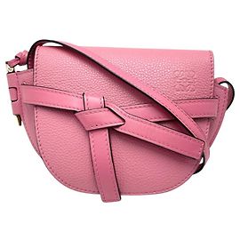 Mini bolso de hombro Loewe Anagram Gate Rosa