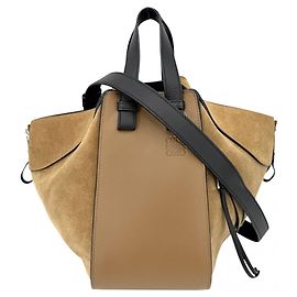 Loewe Women's Anagram Hammock Bag Brown Black