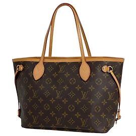 Sac à main cabas Louis Vuitton Neverfull PM Marron