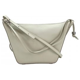 Mini bolsa tiracolo hobo Anagram Loewe para mulher Branco