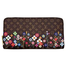 Cartera larga Monogram para mujer Louis Vuitton Castaño