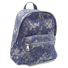 Zaino grande Gucci GG Denim da uomo Blu scuro