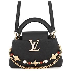 Borsa Louis Vuitton Capucines EW MINI Nero