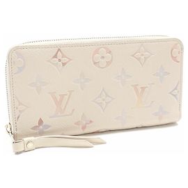 Portafoglio lungo Louis Vuitton Monogram Empreinte Beige