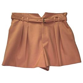 Valentino Garavani Short plissé avec ceinture RED Valentino en polyester rose blush Rose