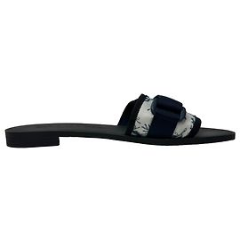 Sandali Revolution Christian Dior in tela blu navy Blu Blu navy