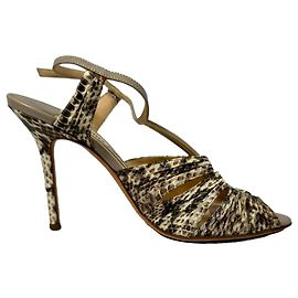Sandales à brides Jimmy Choo en cuir imprimé motif python Autre Imprimé python