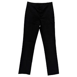 Pantalones de pernera recta en algodón negro Isabel Marant Negro