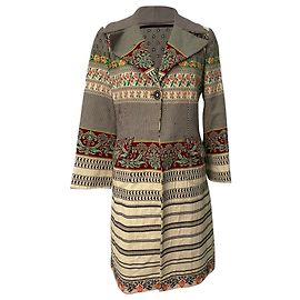 Gabardina de jacquard mixto Etro multicolor en algodón Multicolor