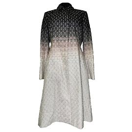 Casaco evasê Missoni com padrão degradê multicolorido em rayon Multicor