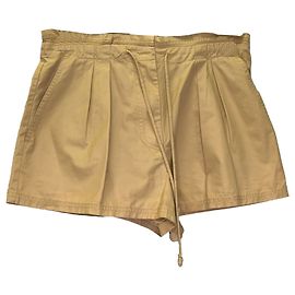 Short plissado Camryn da Ulla Johnson em algodão bege Bege